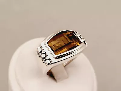 Michael Dawkins Beautiful  Citrine Sterling Silver Ring Sz. 6 • $44.95