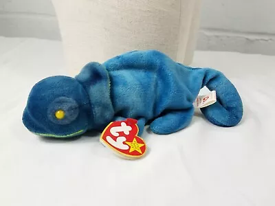 TY Beanie Baby Rainbow Chameleon With Tag Included 1997 New • $2