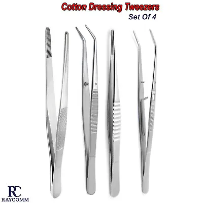 Surgical Tooth Forceps Medical Tweezers Tissue Cotton Dressing Instruments Set • $16.49