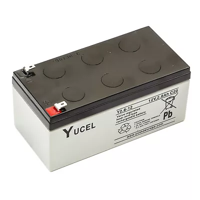 Yucel / Yuasa Y2.8-12 Sealed Lead Acid Battery 12v 2.8ah Burglar Alarm Back Up • £18.49