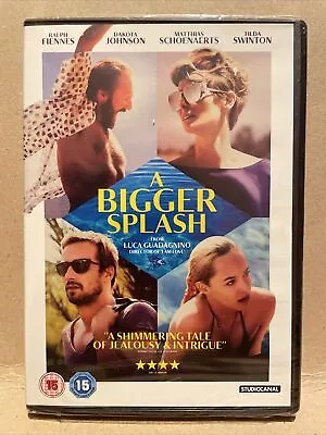 A Bigger Splash DVD (2016) Tilda Swinton Guadagnino (DIR) Cert 15 Sealed New • £10