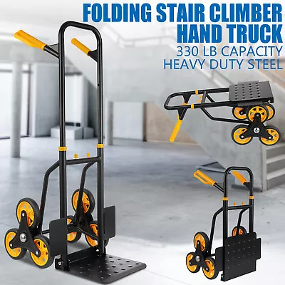 2 In1 Stair Climber Hand Truck Dolly Cart W/ Telescoping Handle & Rubber Wheels  • $95.90