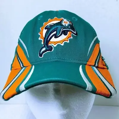 Miami Dolphins Cap Reebok Authentic NFL Sideline Equipment Flexcap - One Size • $20