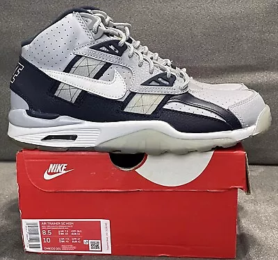 Nike Air Trainer SC Georgetown Wolf Grey Obsidian DM8320-001 Sneakers Men Sz 8.5 • $68.35