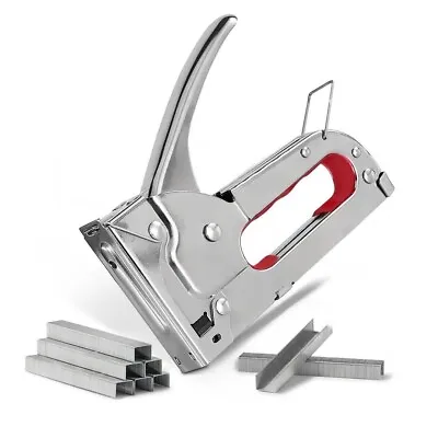 Staple Gun Heavy Duty For DIY Fabric Furniture - Stapler With 500pcs Staples • £7.34