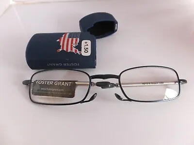 Foldable Reading Glasses By Foster Grant Pick Strength With Case Retail 27.99 • $7.95