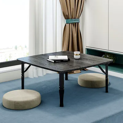 Foldable Japanese Coffee Table Tatami Table Floor Sitting Desk Chabudai Stand UK • £19.95