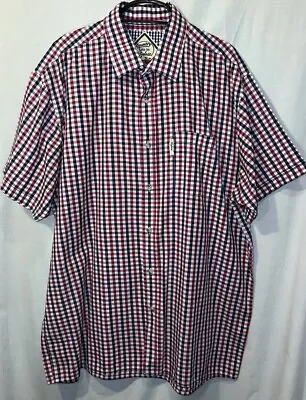 Mens Rydale Checked Short Sleeve Shirt Size XL • £7.99