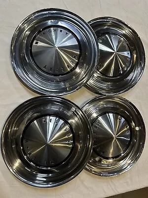 Set Of 4 1963 Mercury Comet Meteor Monterey 14  Hub Caps LocB9 • $95