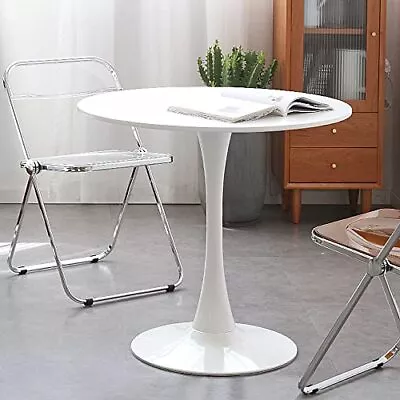 MIINO Round Modern Style Solid Wood Dining Table Dining Furniture With Tulip ... • $234.64