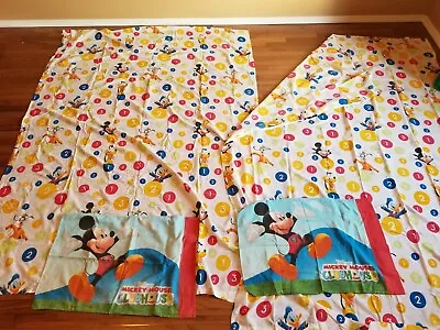 Mickey Mouse Clubhouse Disney Twin Flat Sheets & Pillowcases X2 Count With Me • $9.95