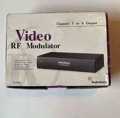 RadioShack Video RF Modulator 15-1244 • $14.99