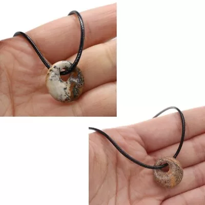 Natural Crystal Pendant Necklace For Women Men Jewelry Necklace 18mm • $8.68