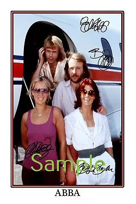 ABBA Swedish Supergroup Large Signed 12x18 Inch Photograph Poster - Top Quality  • $28.95