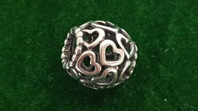 £12 • Buy 925 Silver Pandora Open Work Heart Charm