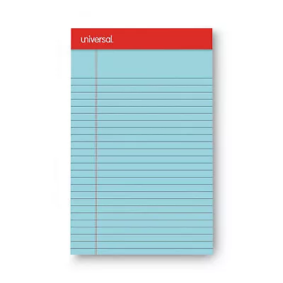 UNIVERSAL Colored Perforated Note Pads Narrow Rule 5 X 8 Blue 50 Sheet Dozen • $12.98