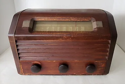 RCA Victor Tube Radio  Wood Golden Throat Tone Model 66X13 Hums For Repair • $59.95