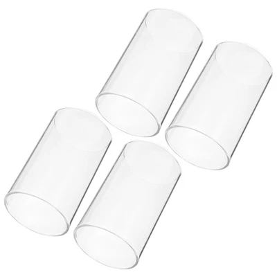 $25.67 • Buy 4Pcs Candle Cover Glass Candle Glass Cover Lamp Glass