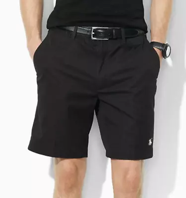 Polo Ralph Lauren Stretch Classic Fit Chino Shorts Pants Black/White/Blue- • £26.39