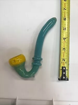 6 -7  Glass Wizards Pipe CARB HOLE - Blue & Yellow   - Magically Delicious DD4 • $14.99