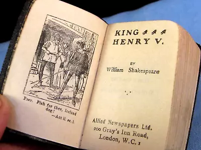 Antique Miniature Book William Shakespeare Play King Henry V Andersons • $1.23