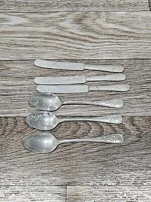 Vintage Solingen Germany Miniature Utensils Silverware Doll House Aluminum  • $10.99