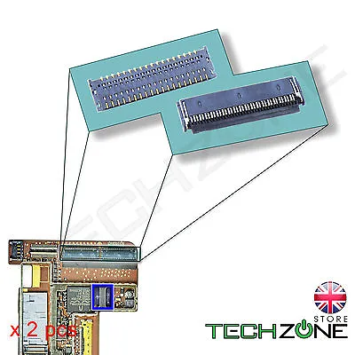 2 X IPad 2 IPad 3 IPad 4 Touch Connector Digitizer Screen FPC Logic Board Socket • £3.79