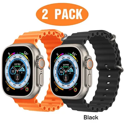 $9.99 • Buy 2Pack For Apple Watch Ocean Band Strap IWatch Ultra Series 8 7 6 3 SE 41 45 49mm