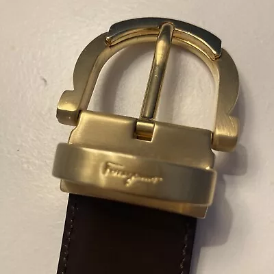 £50 • Buy Leather Salvatore Ferragamo Reversible Belt 