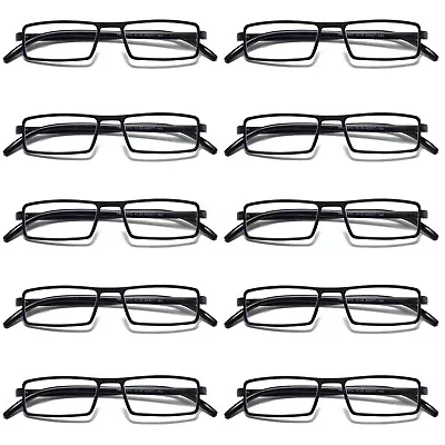 10PK Mens Womens Unisex Unbreakable Reading Glasses Blue Light Blocking Readers • $20.99