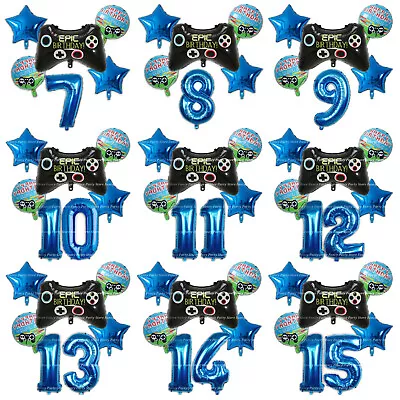 Epic Birthday Balloons Gaming Party Controller Age Battle Royale Gamer Theme  • £9.45