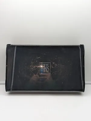 Vintage Silver Safe Keeper SKS Lined Organizer Tray Jewelry Holder Box Black • $30