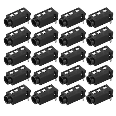 20pcs 3.5 Mm Audio Jack Connector PCB Mount Female Socket 4 Pin PJ-320A • £7.42