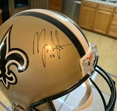 SIGNED Authentic MARK INGRAM Full Size Helmet W/ Display Case NEW ORLEAN SAINTS  • $600