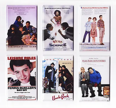 JOHN HUGHES MOVIE POSTER MAGNETS (breakfast Club Sixteen Candles Ferris Bueller) • $21.99