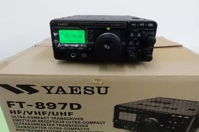 FT-897D YAESU HF To 430MHz All Mode 100W Transceiver Equipment Intercom Black • $844.99