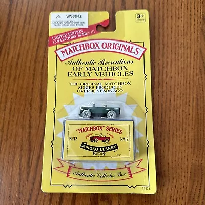 1993 MATCHBOX Originals No. 12 Moko Lesney 1956 Land Rover New In Box • $15