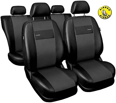 Car Seat Covers Fit Daewoo Matiz Black/grey  Leatherette Full Set • $69.71