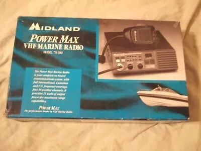Midland Power Max Marine VHF Radio 78-100 • $59.50