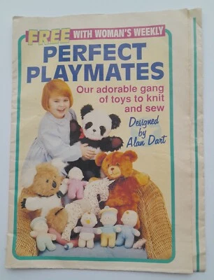 £3.75 • Buy Alan Dart Toy Animal Horse Teddy Panda Baby Doll Knitting & Sewing Patterns