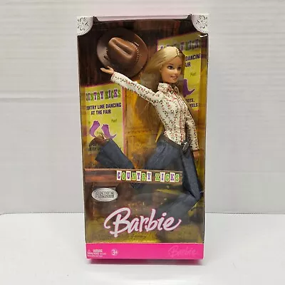 2006 COUNTRY KICKS BARBIE - Western Line Dance Posable Doll Mattel #J8047 - NEW • $34.99