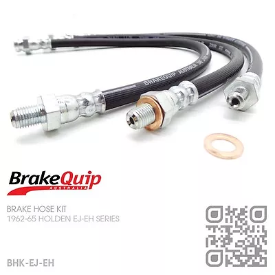 Brakequip Holden Ej-eh Brake Hose Kit [ute/van/sedan/wagon Drum Brakes] • $95