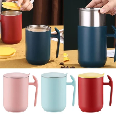 $15.89 • Buy 550ml Stainless Steel Thermos Mug Tea Coffee Thermal Cup Travel Mug Insulated