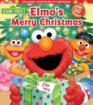 Sesame Street: Elmo's Merry Christmas (Lift-the-Flap) - Board Book - GOOD • $4.33