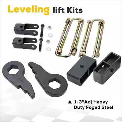 3  Front & 2  Rear Leveling Lift Kit FOR 99-07 Chevy GMC Silverado Sierra 1500 • $89.99