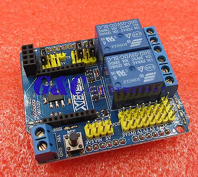 $8.16 • Buy 5V Two 2 Channel Relay Module Shield Module XBee BTBee Expansion Board Arduino