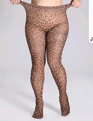 Women Plus Size Leopard Print Stockings Tights Pantyhose Hosiery. • $30