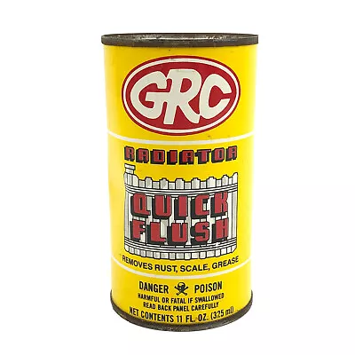 Vintage Oil Can Tin GRC Radiator Quick Flush Metal NOS Garage Movie Prop 1980’s • $16.12