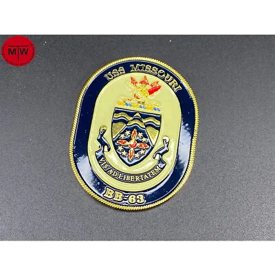 USS Missouri BB-63 Battleship Metal Badge Heraldry For 1/700 1/350 Model Display • $16