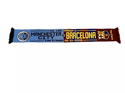 Manchester City Football Scarf - European Matchday • £2.50